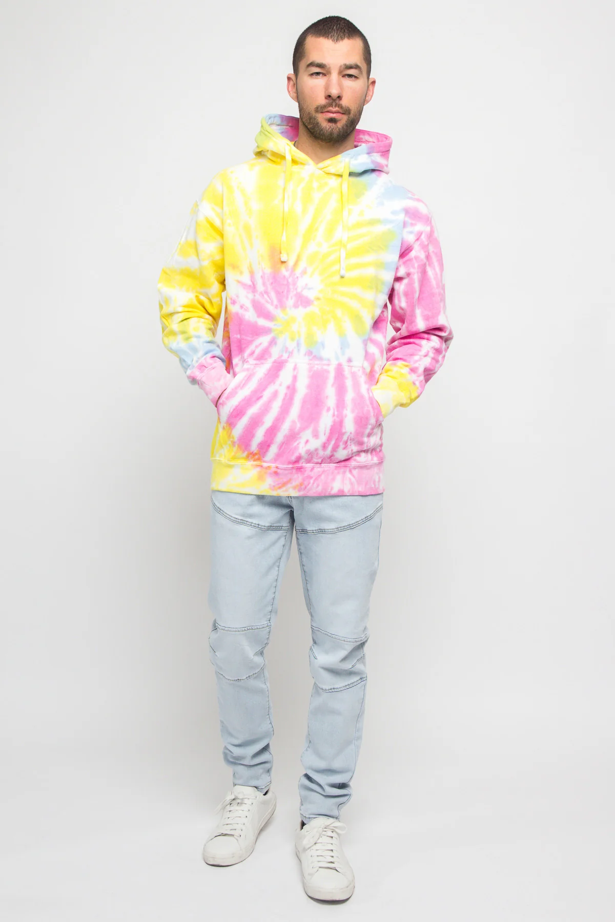 Mineral Wash Tie-Dye Pullover Hoodie - Image 41