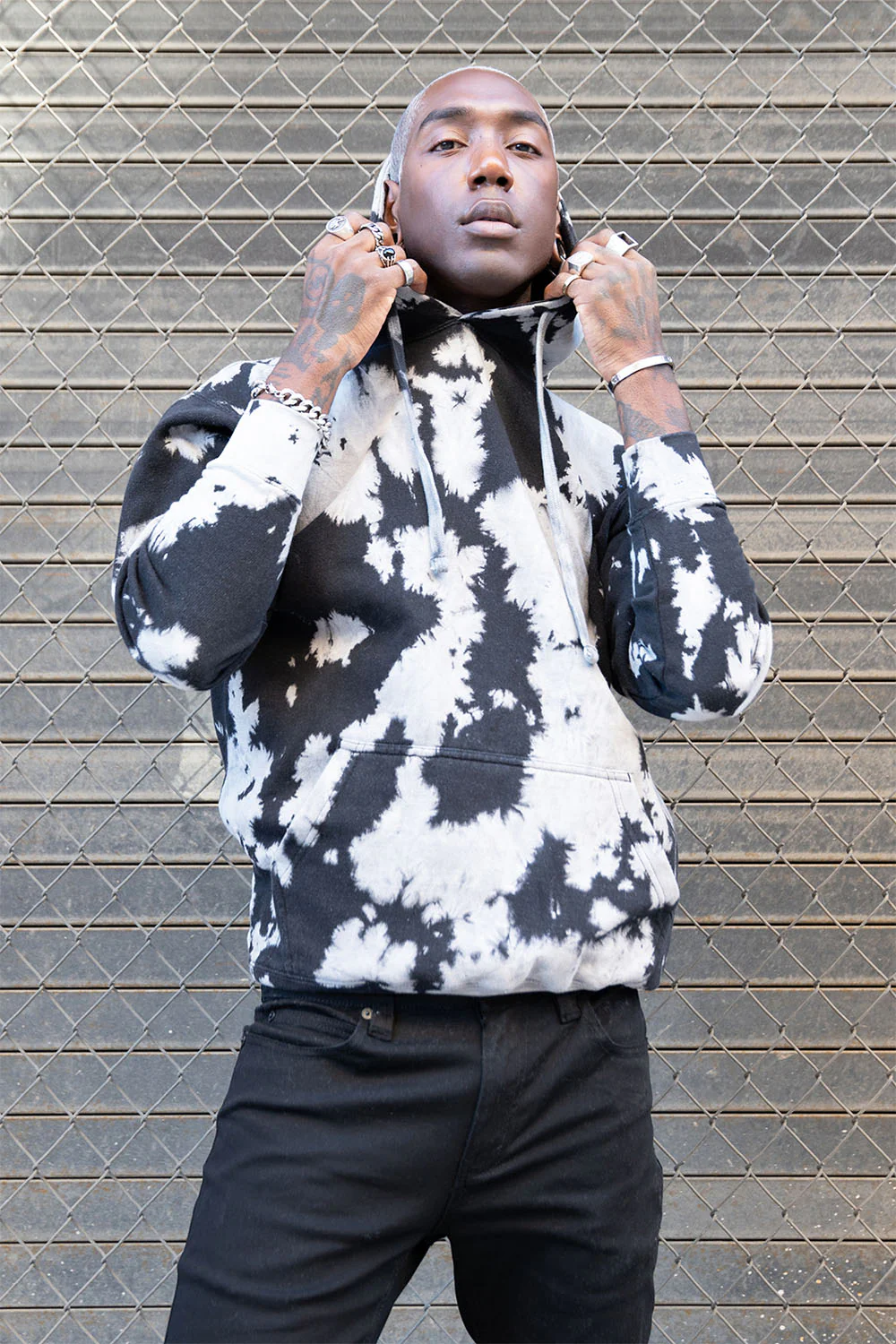Mineral Wash Tie-Dye Pullover Hoodie - Image 42