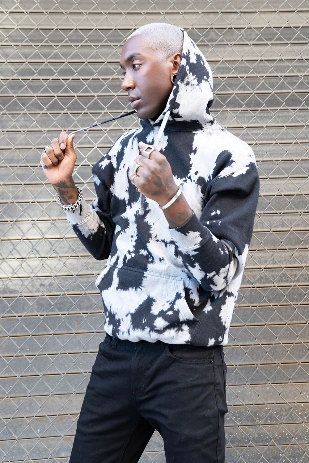 Mineral Wash Tie-Dye Pullover Hoodie - Image 43