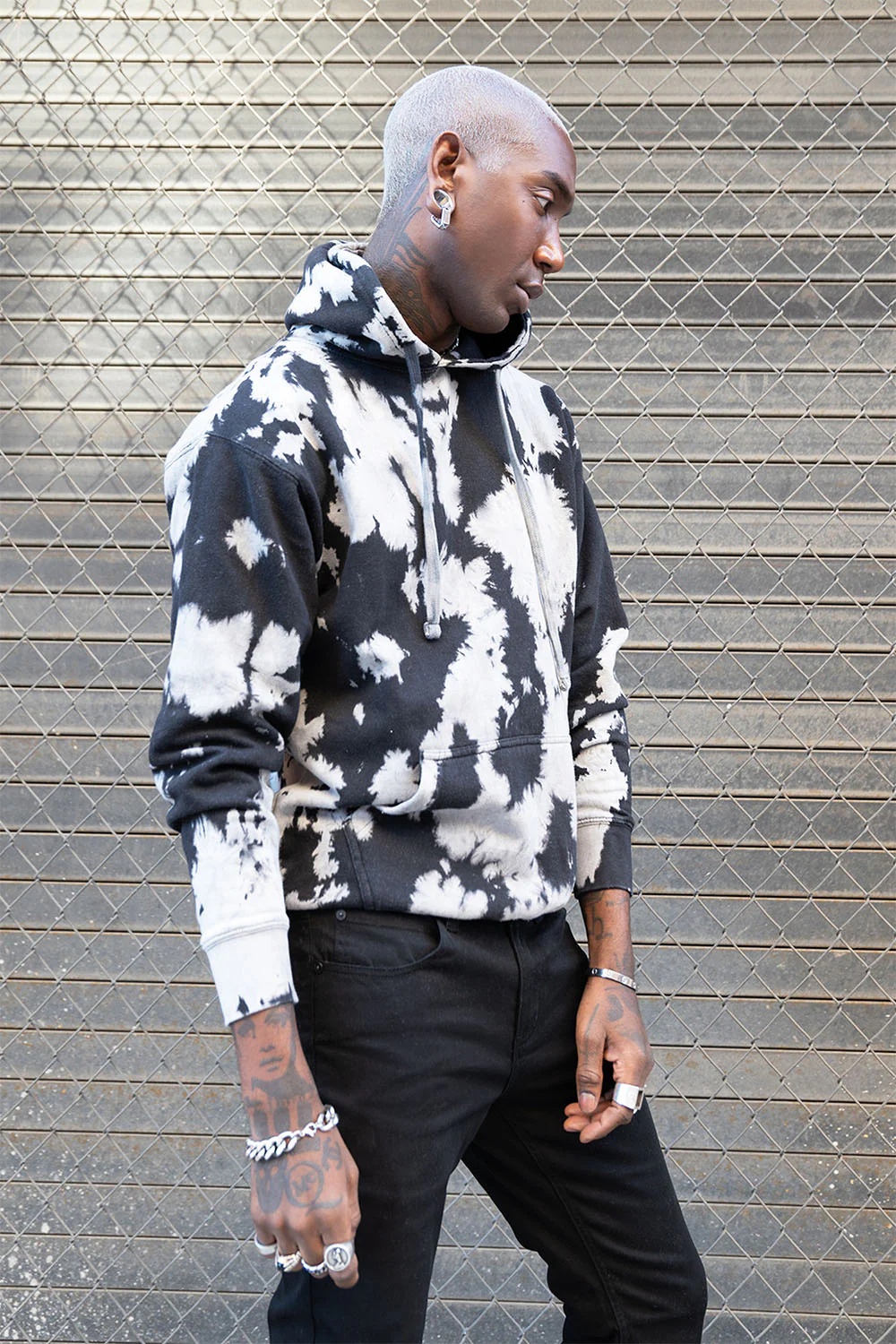 Mineral Wash Tie-Dye Pullover Hoodie - Image 44