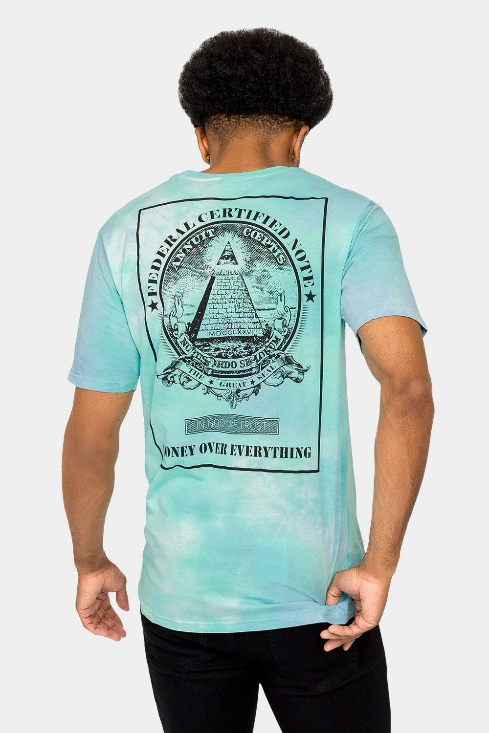 Money Over Everything Tie Dye T-Shirt - Image 3