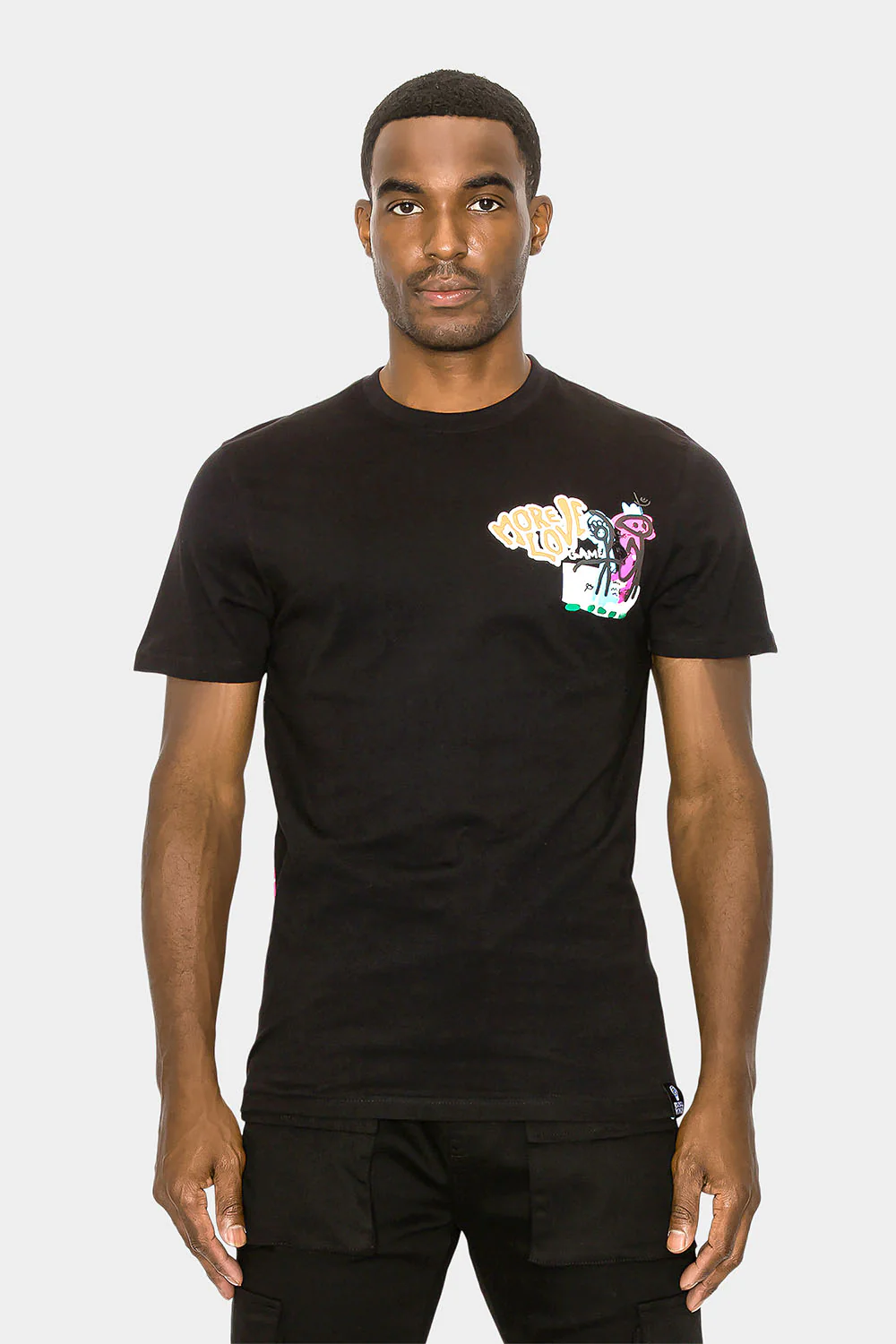 More Love Graffiti Doodle Graphic T-Shirt - Image 4
