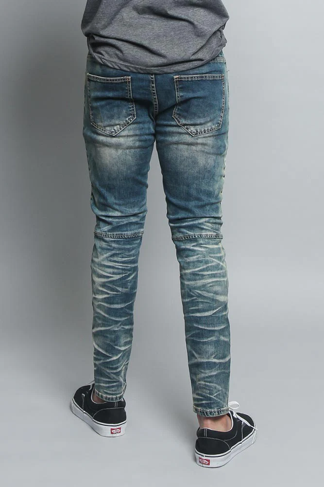 Moto Biker Denim Jeans - Image 8