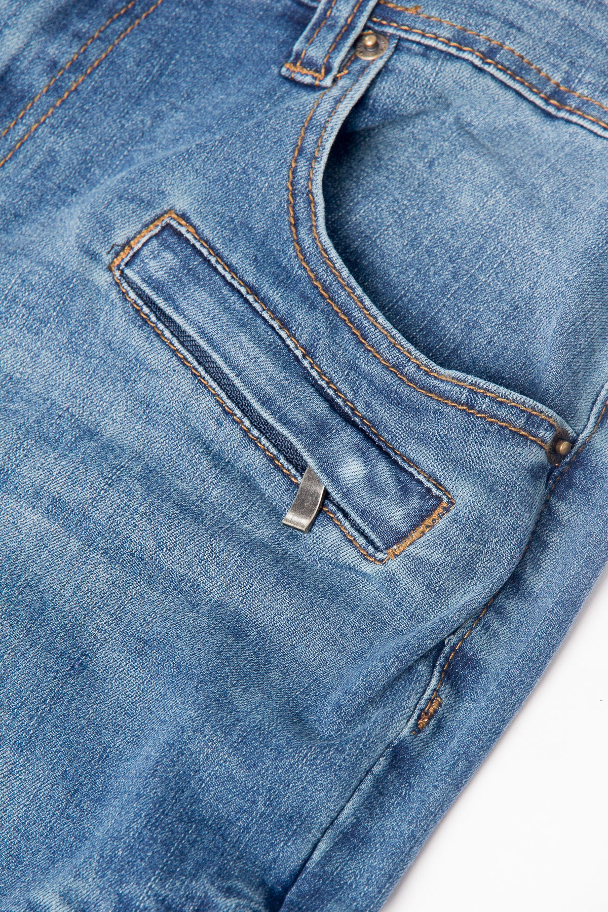 Moto Biker Denim Jeans - Image 14