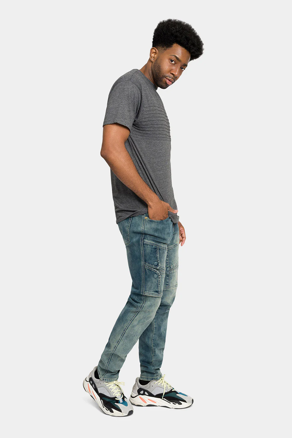 Moto Ribbed Skinny Denim Jeans - Image 10