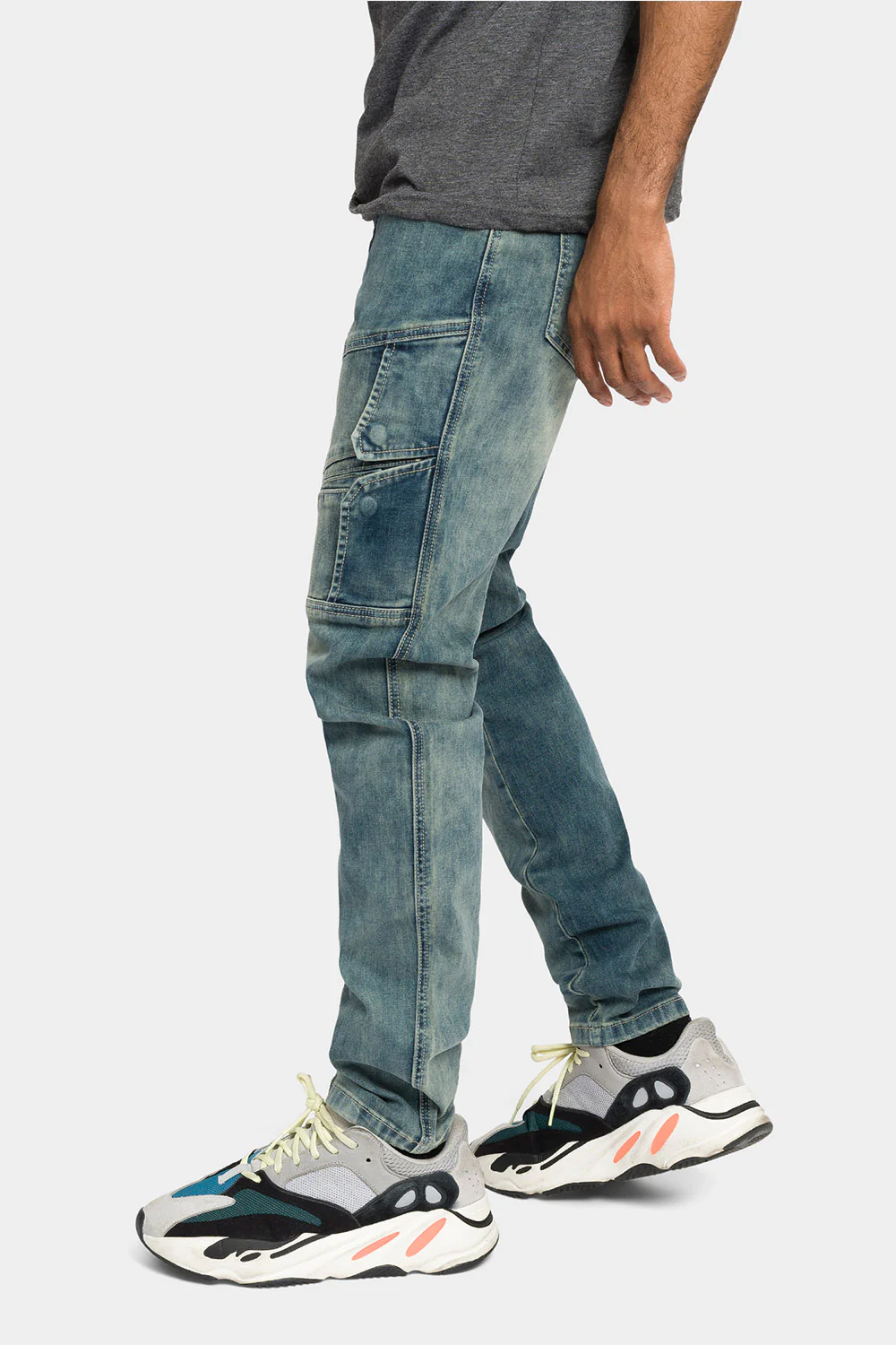 Moto Ribbed Skinny Denim Jeans - Image 7