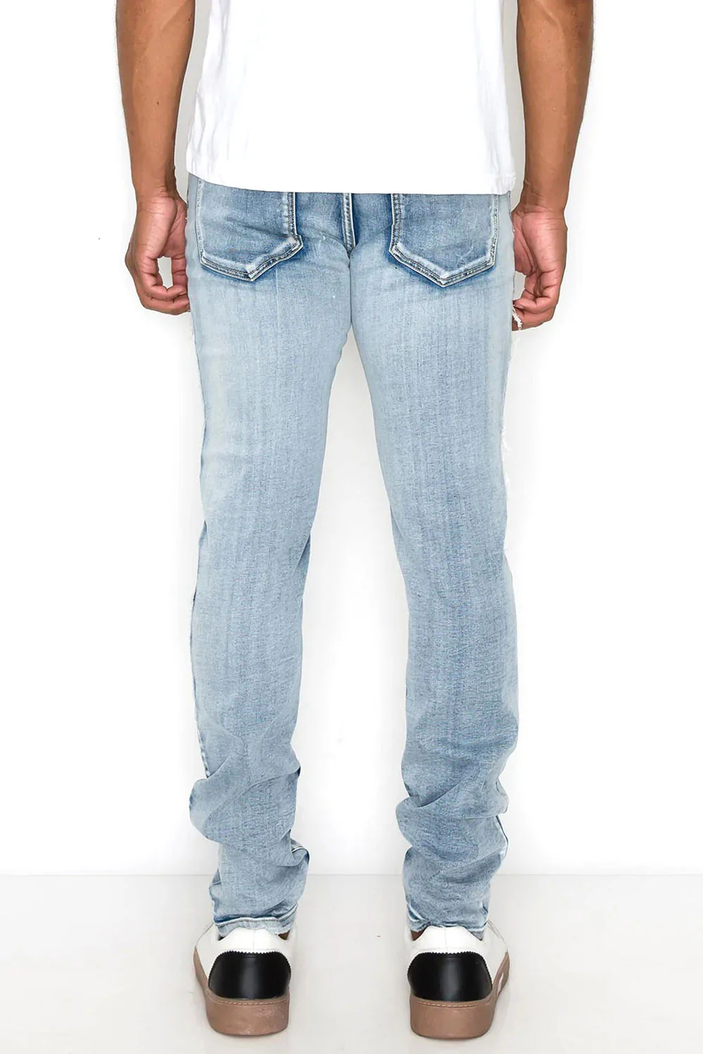 Multi Color Diamond Denim Jeans - Image 3