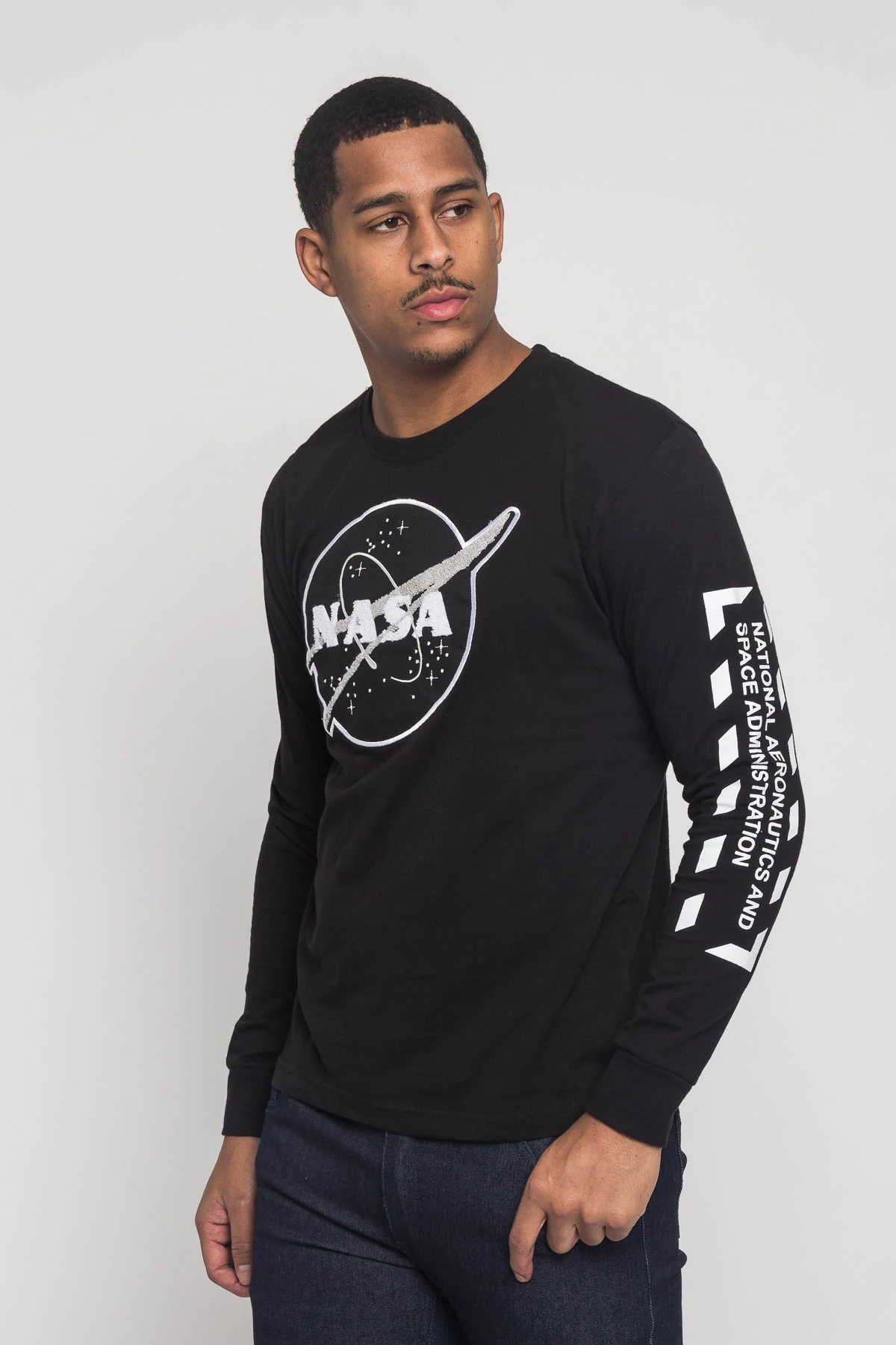 NASA Chenille Patch Long Sleeve T-Shirt - Image 7