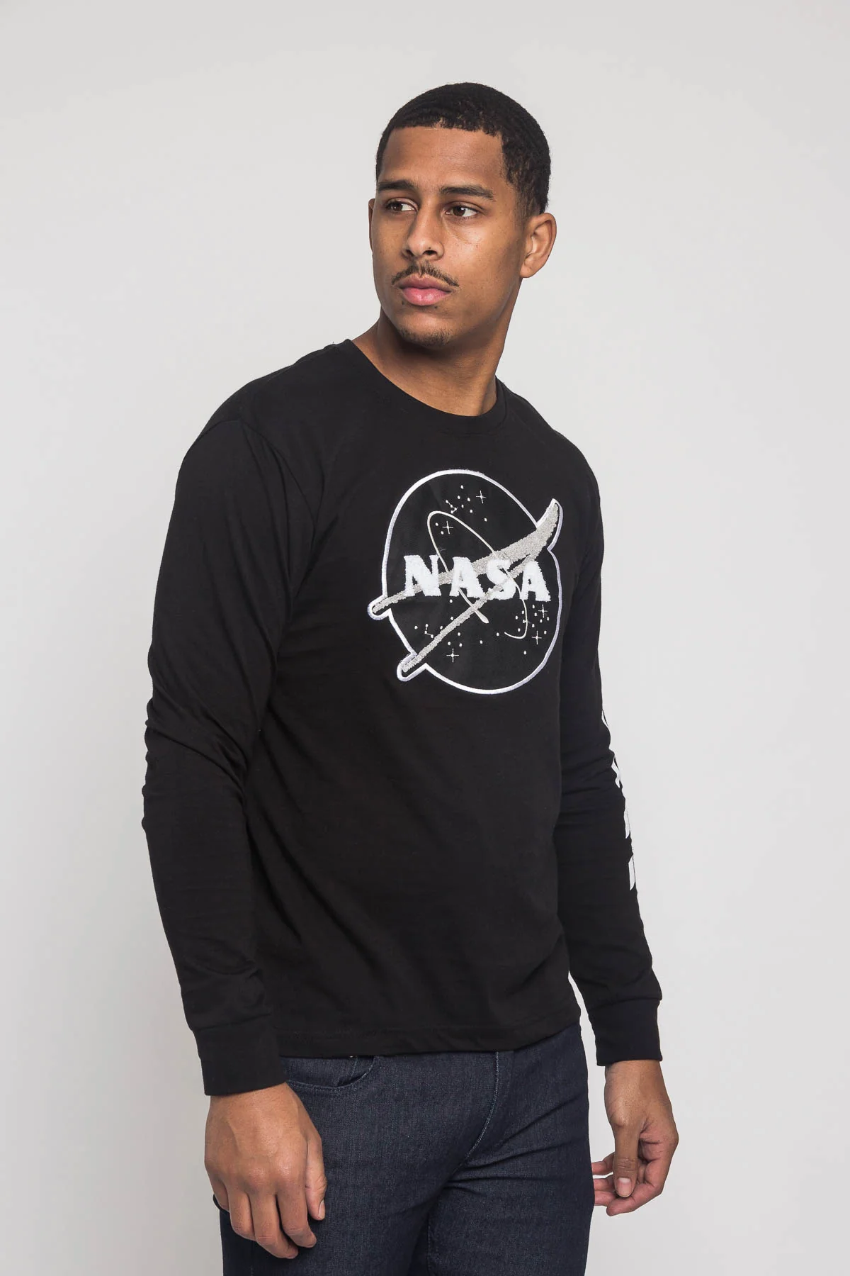 NASA Chenille Patch Long Sleeve T-Shirt - Image 9