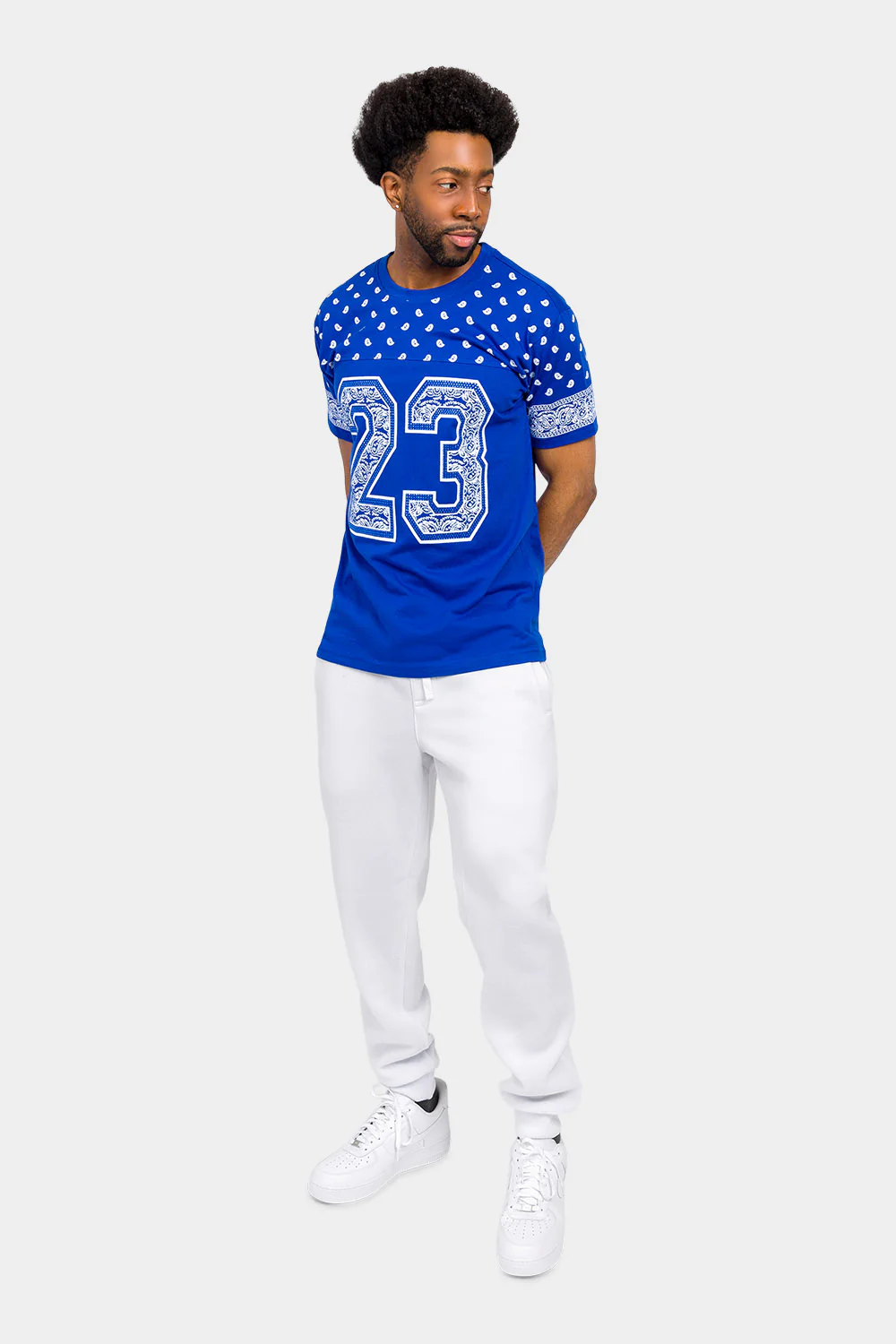 Number 23 Bandana Paisley Print T-Shirt - Image 10