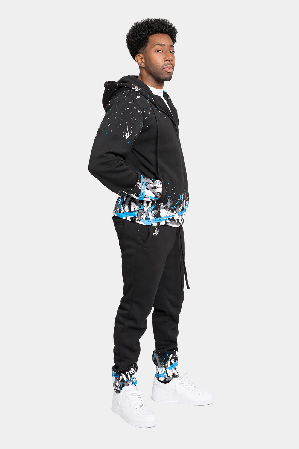 Paint Splatter Fleece Tracksuit - Image 10