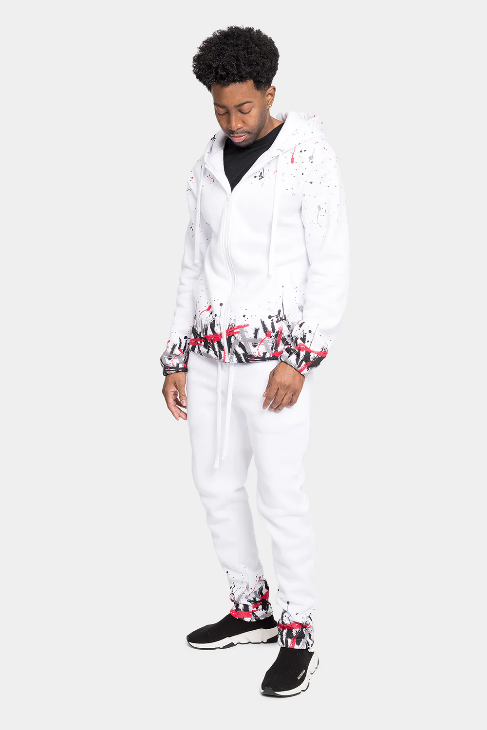 Paint Splatter Fleece Tracksuit - Image 13