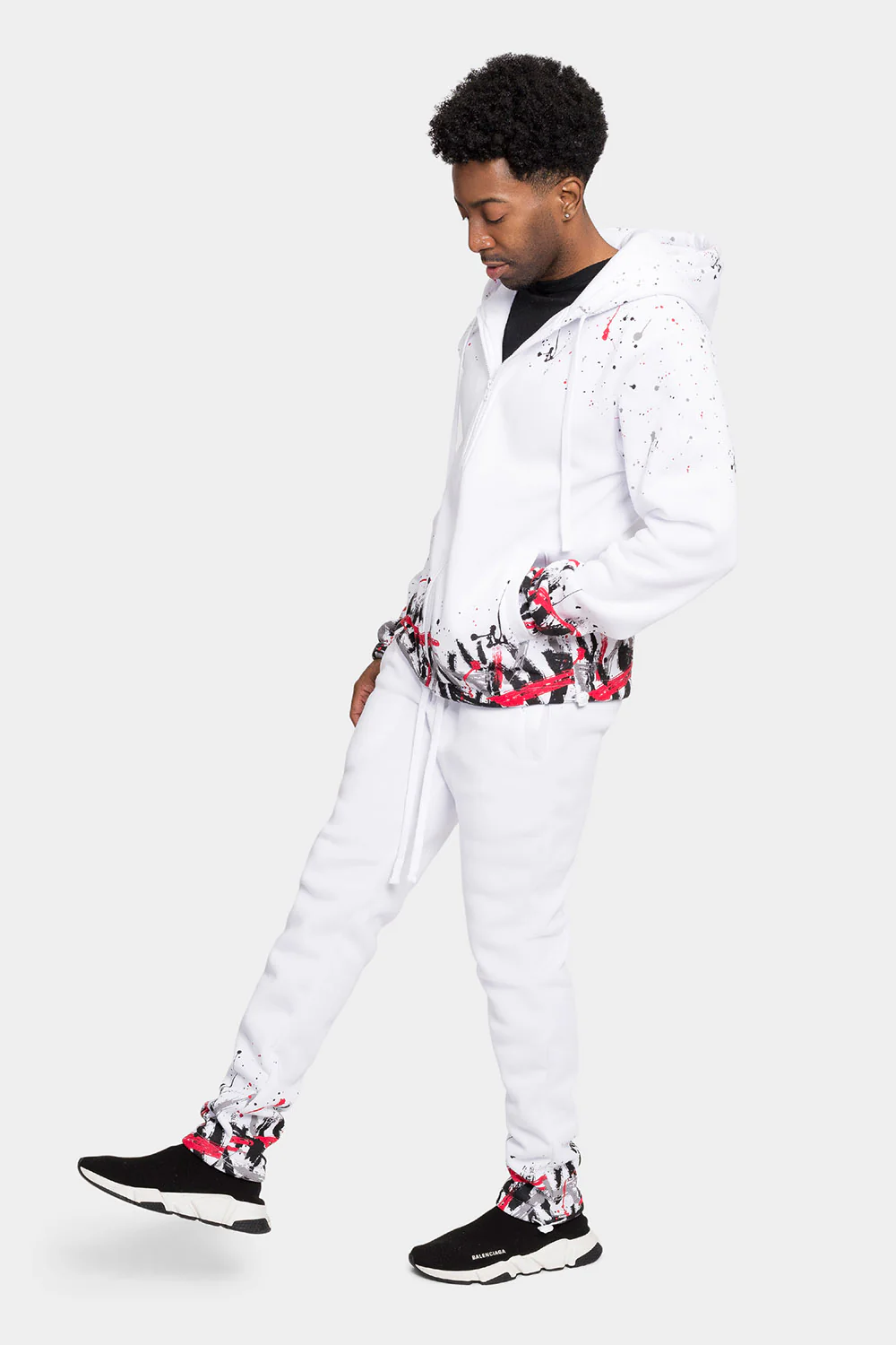 Paint Splatter Fleece Tracksuit - Image 14