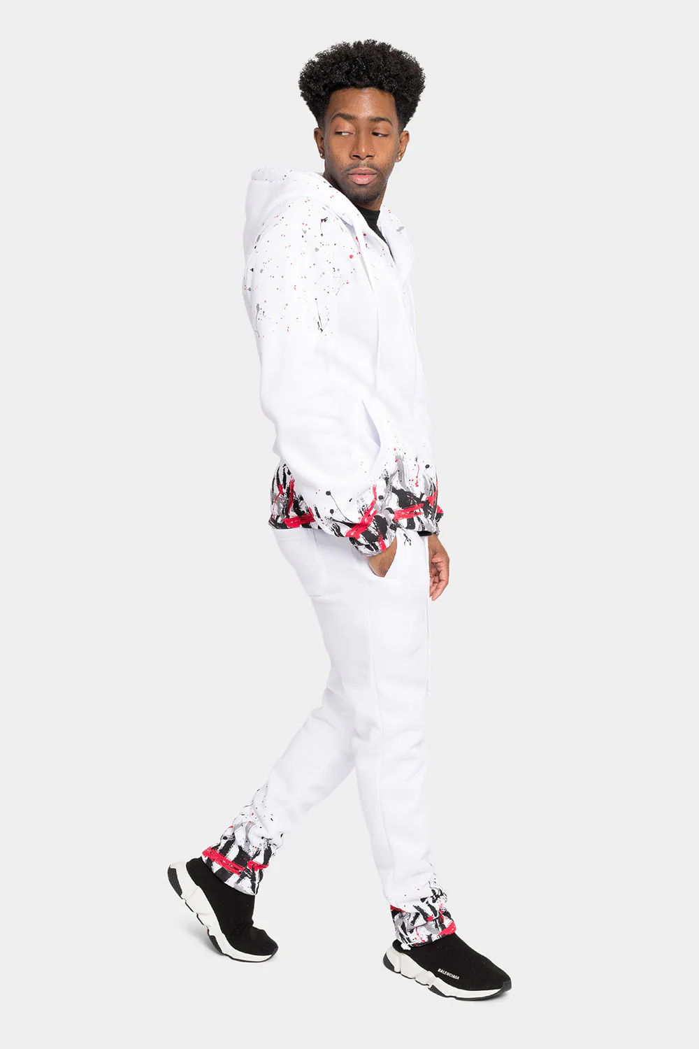 Paint Splatter Fleece Tracksuit - Image 16