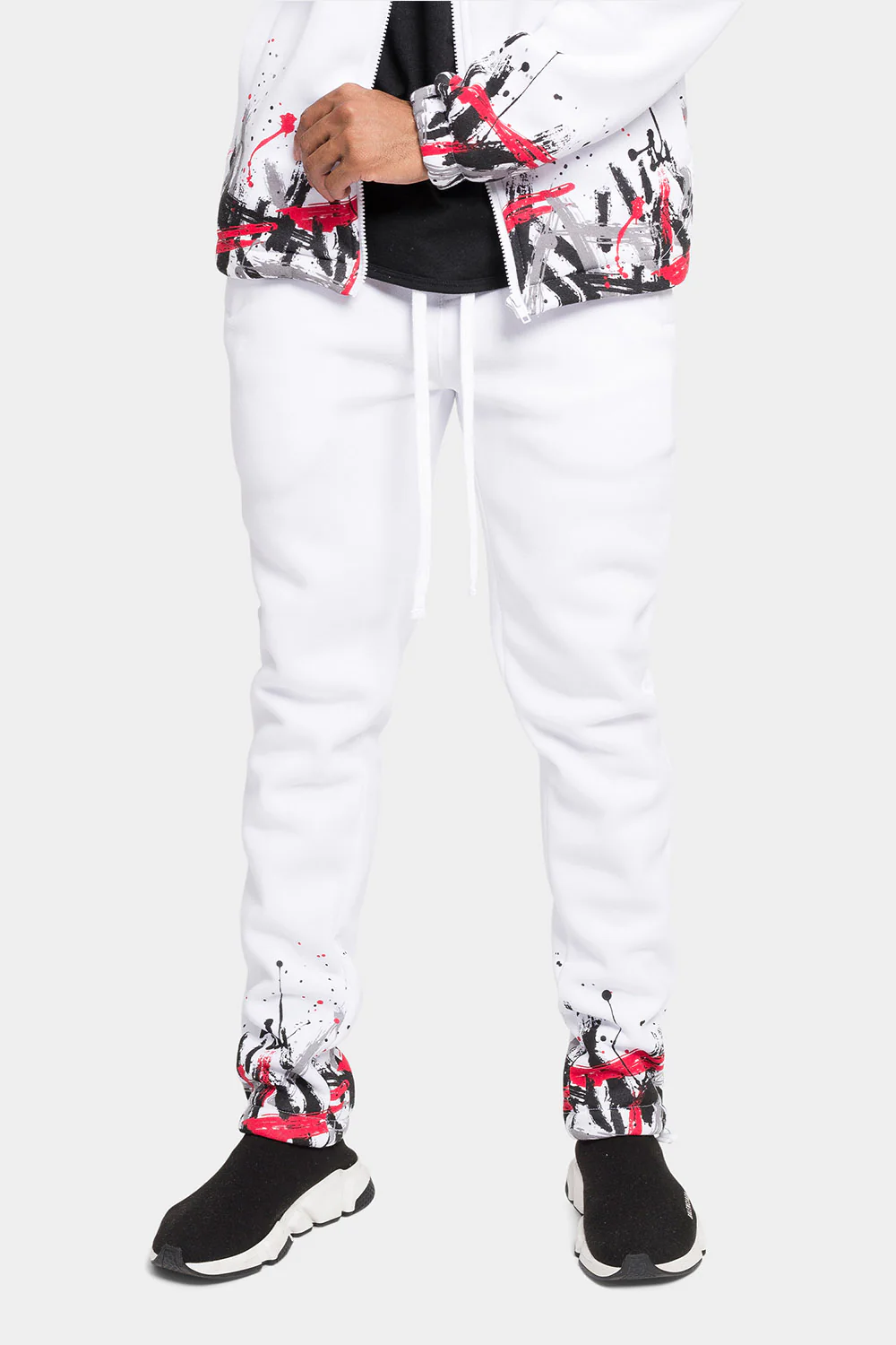 Paint Splatter Fleece Tracksuit - Image 17