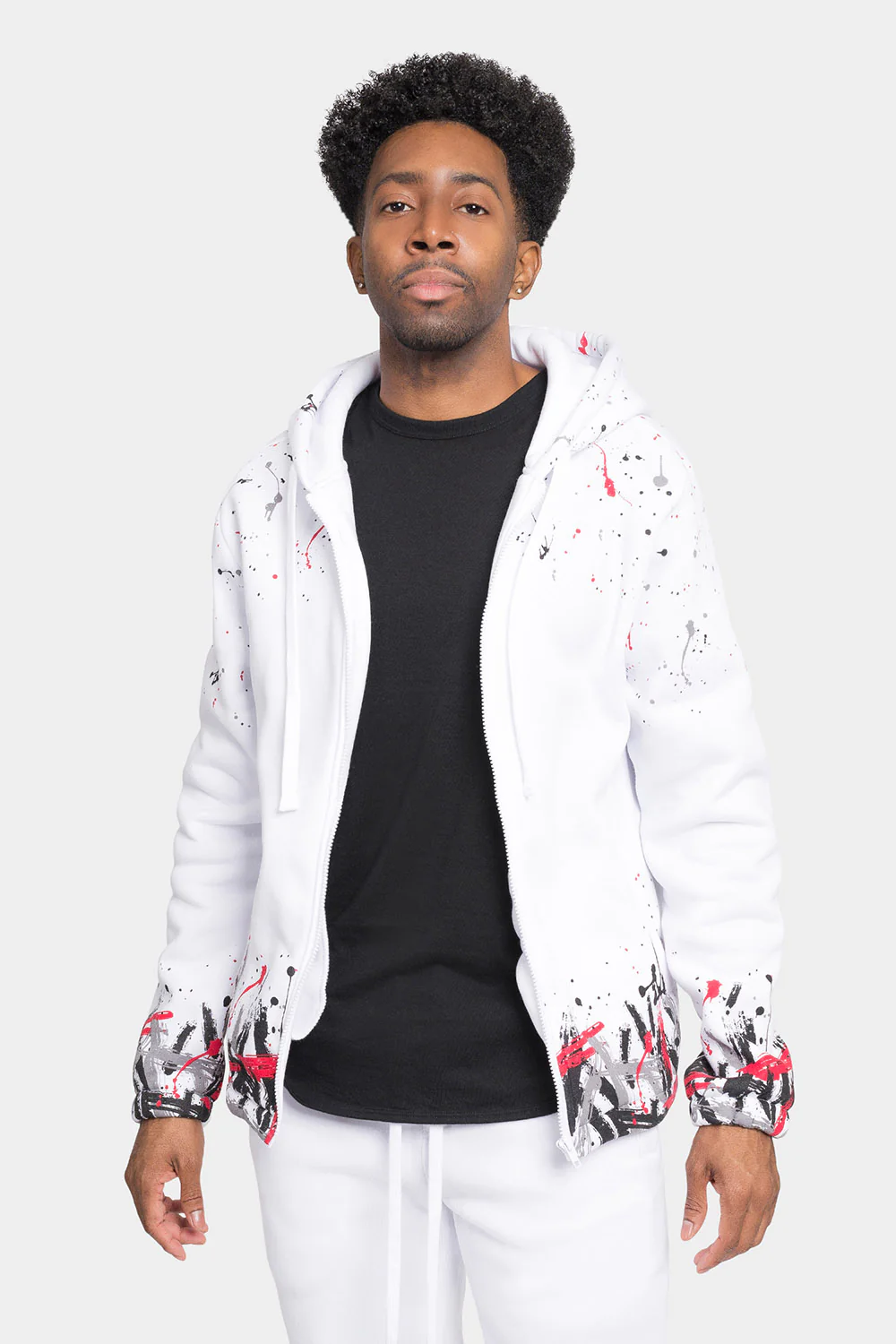 Paint Splatter Fleece Tracksuit - Image 18
