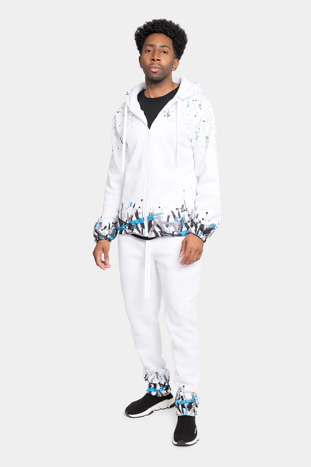 Paint Splatter Fleece Tracksuit - Image 19