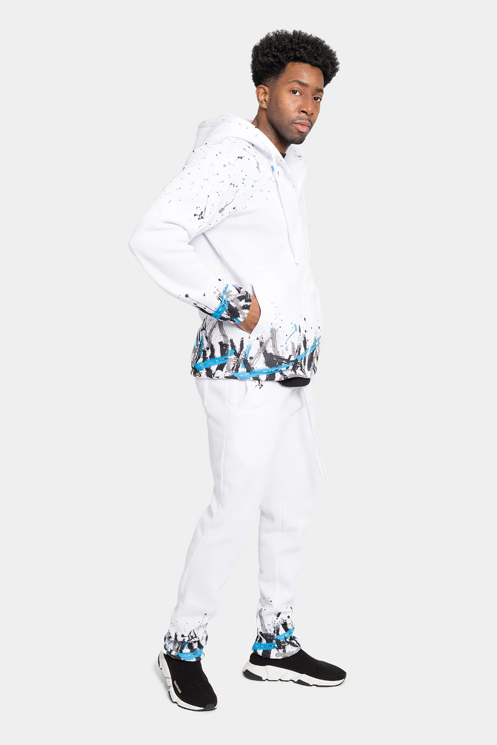 Paint Splatter Fleece Tracksuit - Image 22