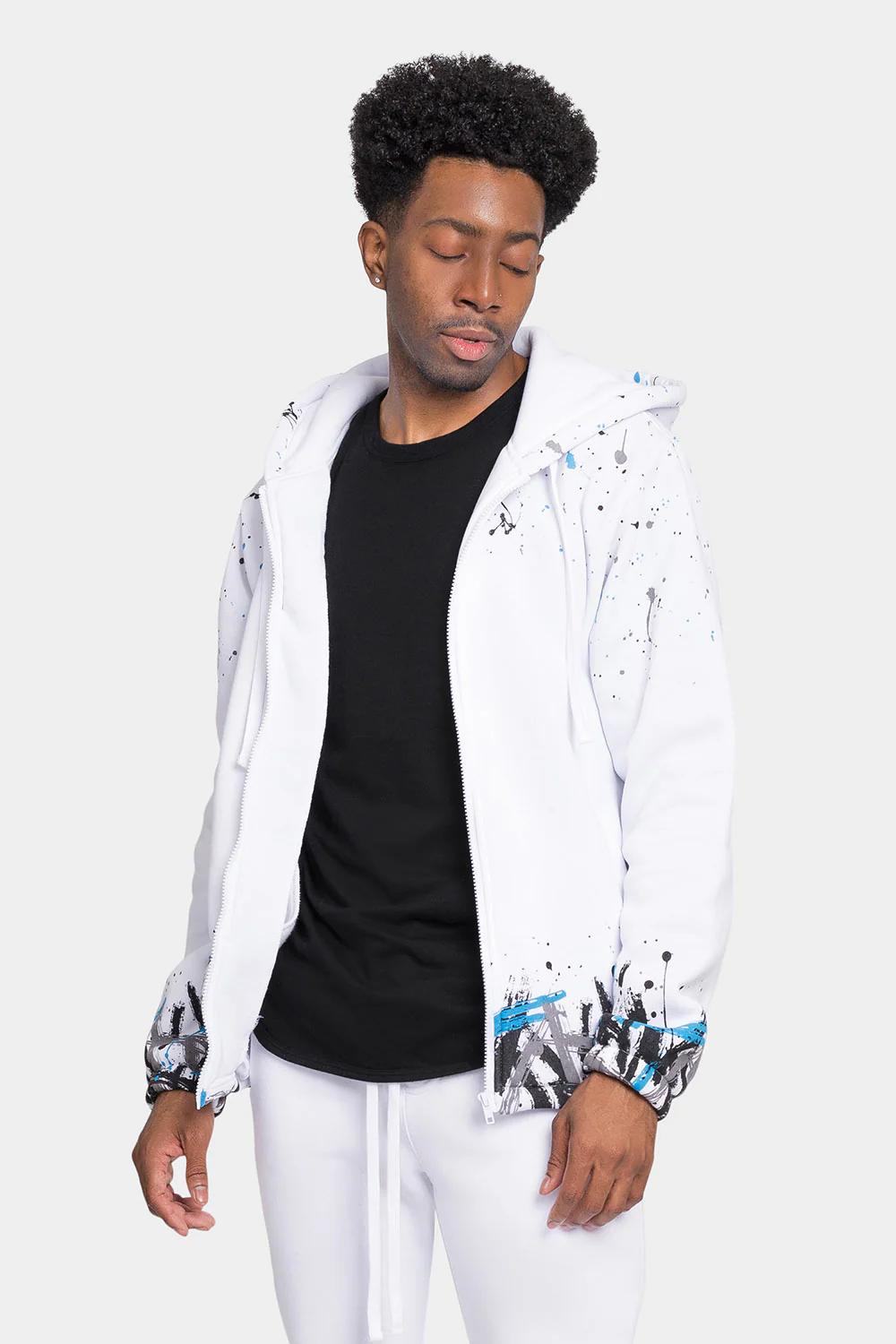 Paint Splatter Fleece Tracksuit - Image 24