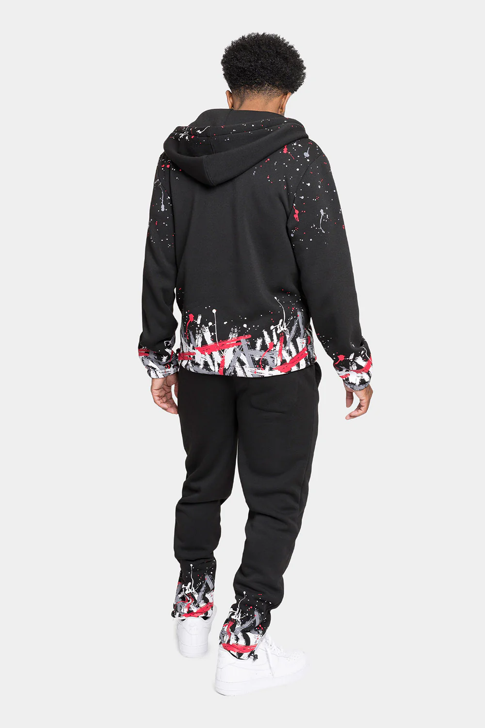 Paint Splatter Fleece Tracksuit - Image 3