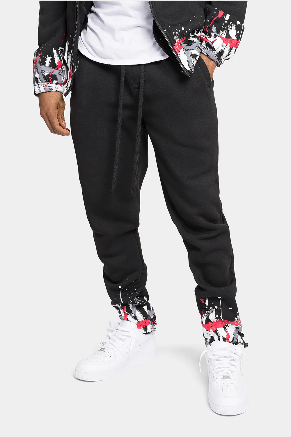 Paint Splatter Fleece Tracksuit - Image 5