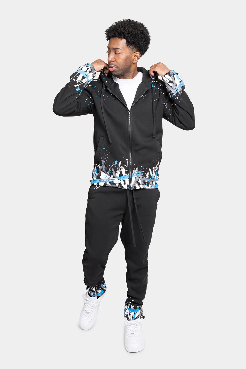 Paint Splatter Fleece Tracksuit - Image 7