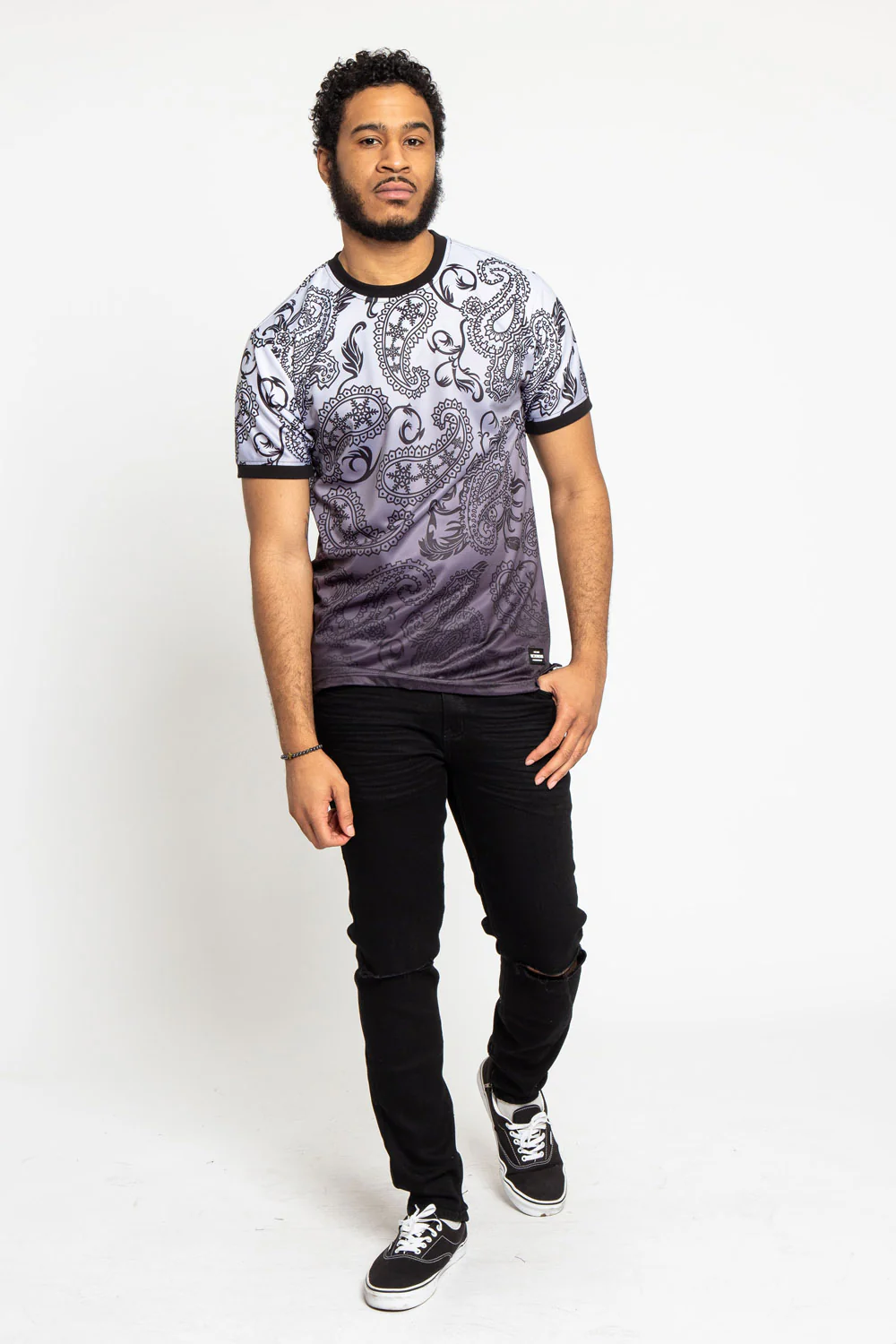 Paisley Gradient Ombre T-Shirt - Image 6