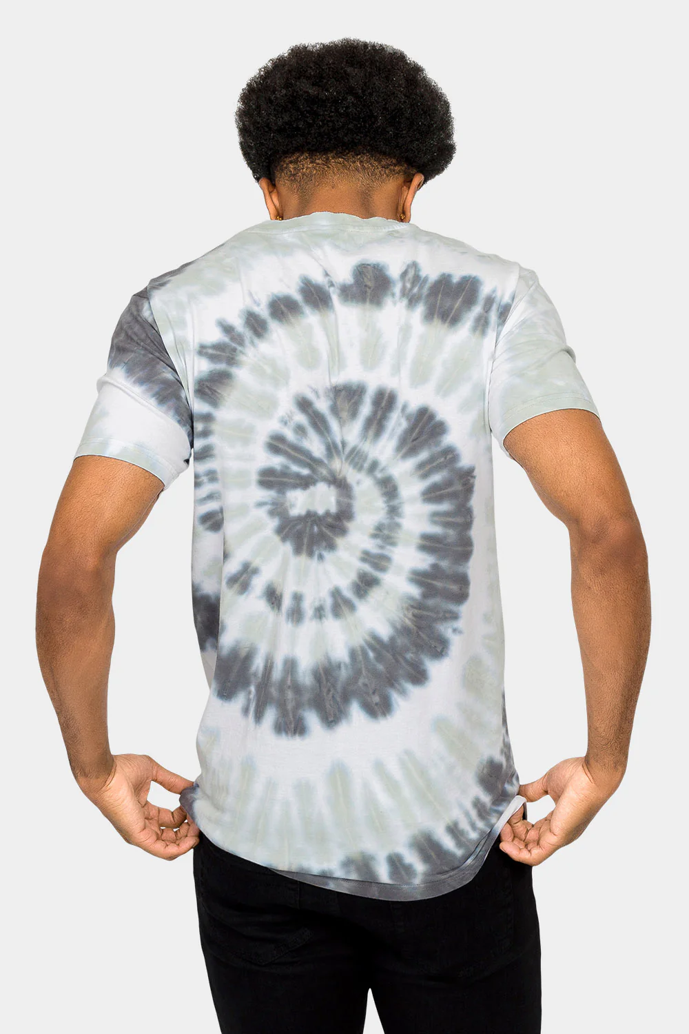 Pastel Spiral Tie Dye Cotton Shirt - Image 3