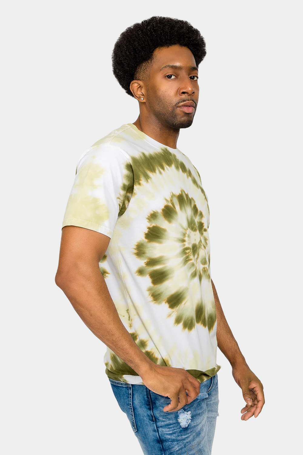 Pastel Spiral Tie Dye Cotton Shirt - Image 9