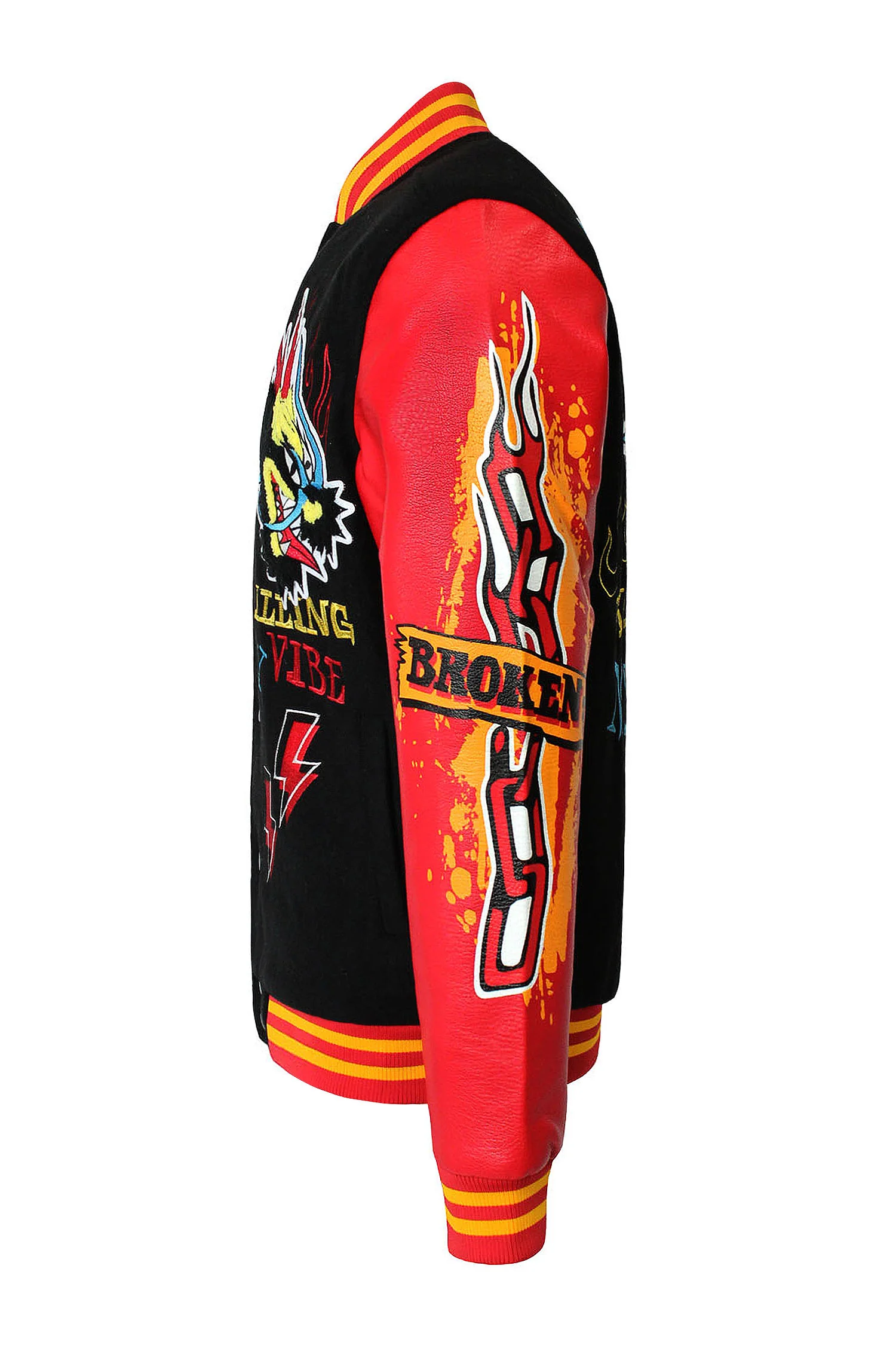 Patched Varsity Molton Jacket - Image 9