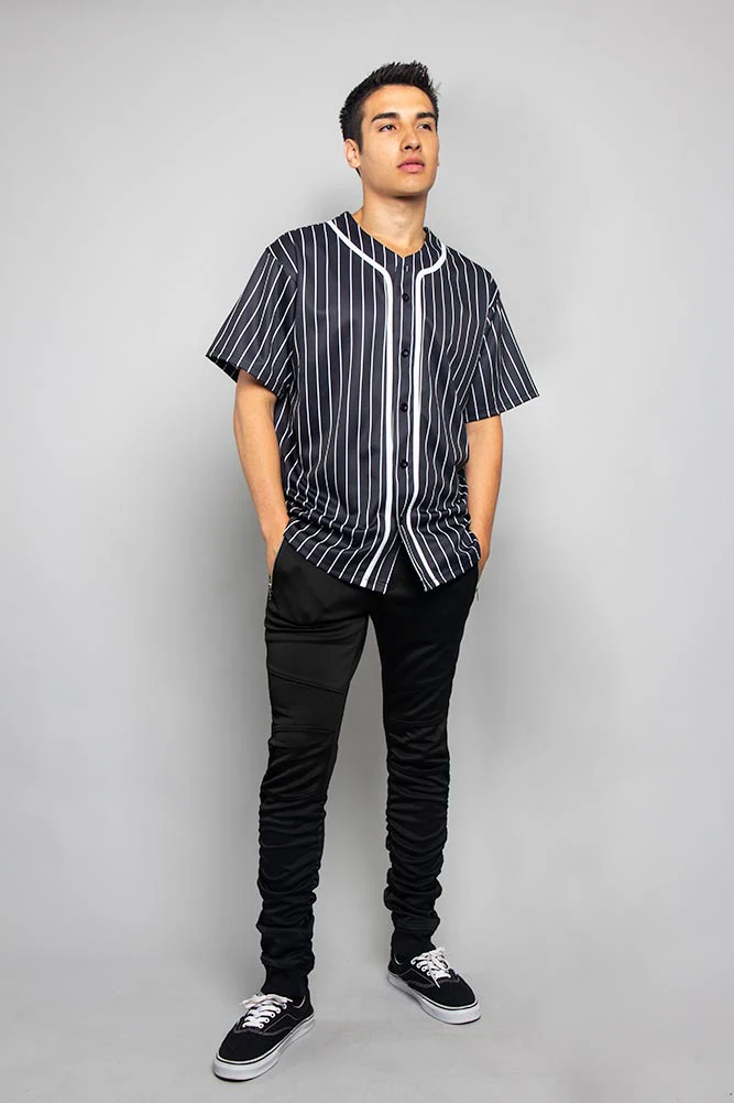 Pin Striped Baseball Jersey - Image 20
