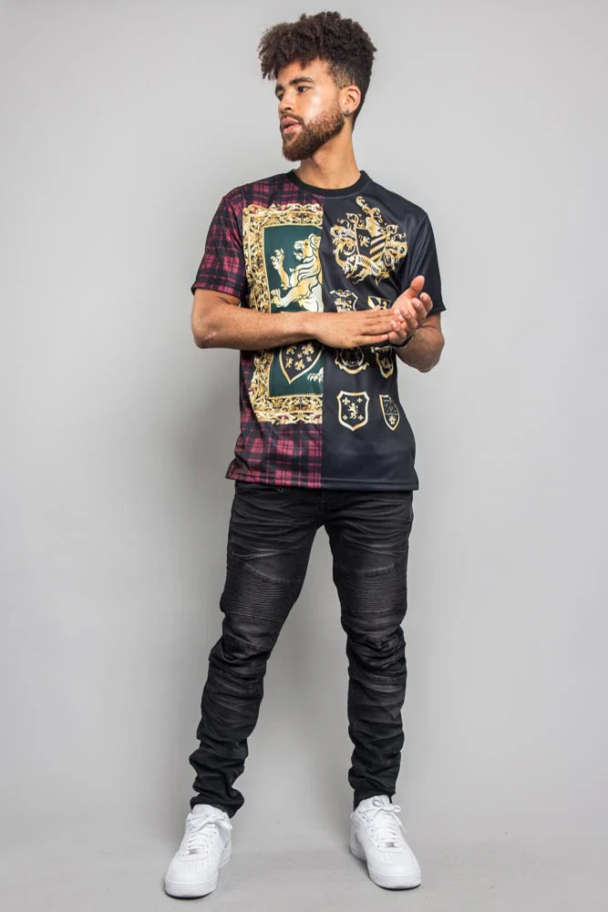 Plaid Mix Print T-Shirt - Image 6