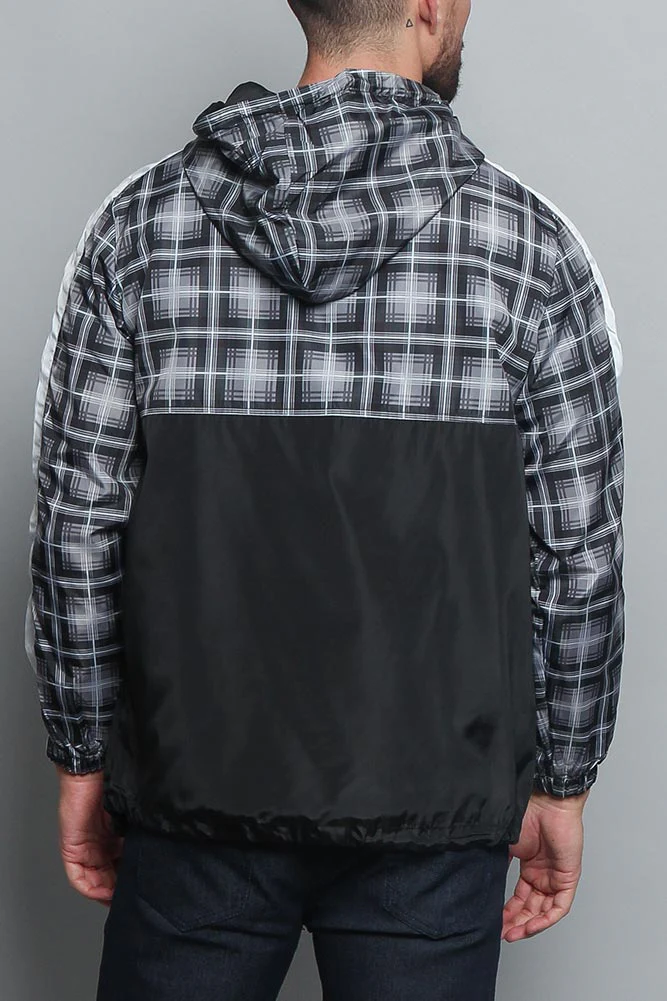 Plaid Anorak Windbreaker Jacket - Image 10