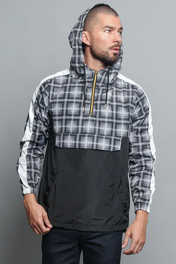 Plaid Anorak Windbreaker Jacket - Image 12