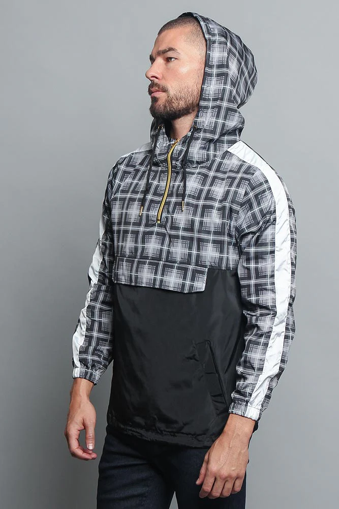 Plaid Anorak Windbreaker Jacket - Image 13
