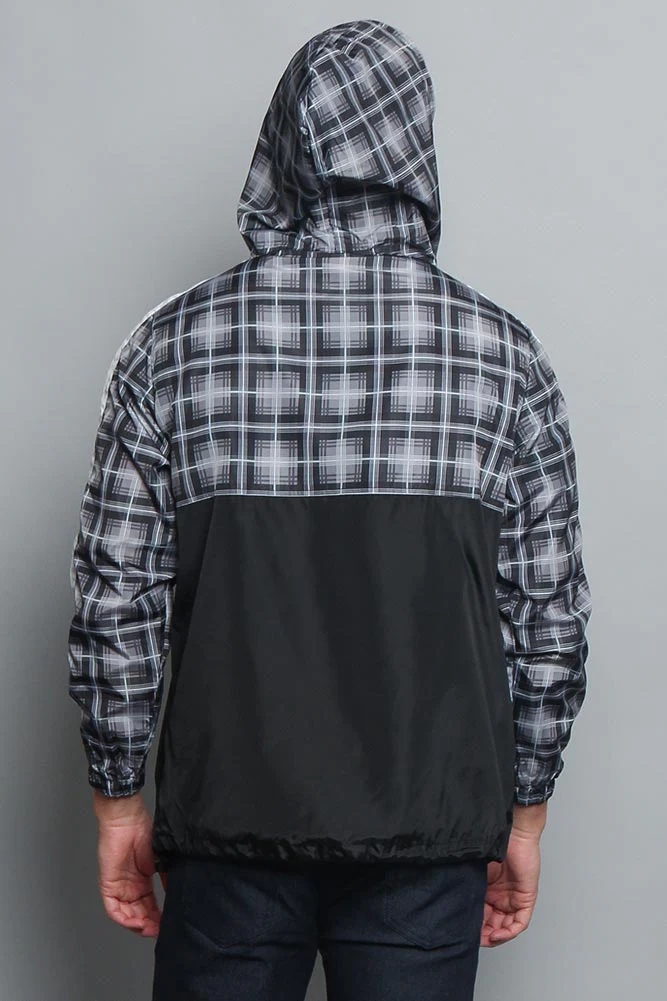 Plaid Anorak Windbreaker Jacket - Image 14