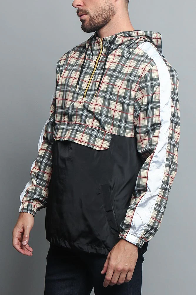 Plaid Anorak Windbreaker Jacket - Image 16