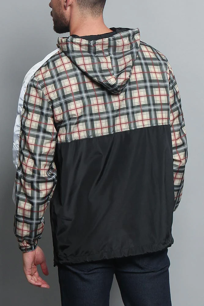 Plaid Anorak Windbreaker Jacket - Image 17