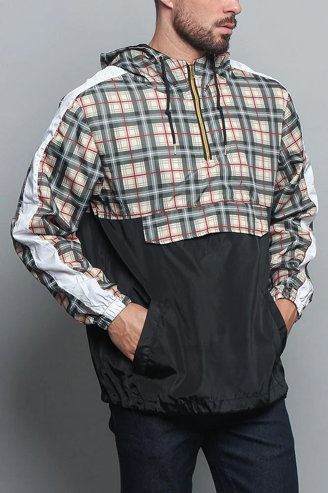 Plaid Anorak Windbreaker Jacket - Image 18