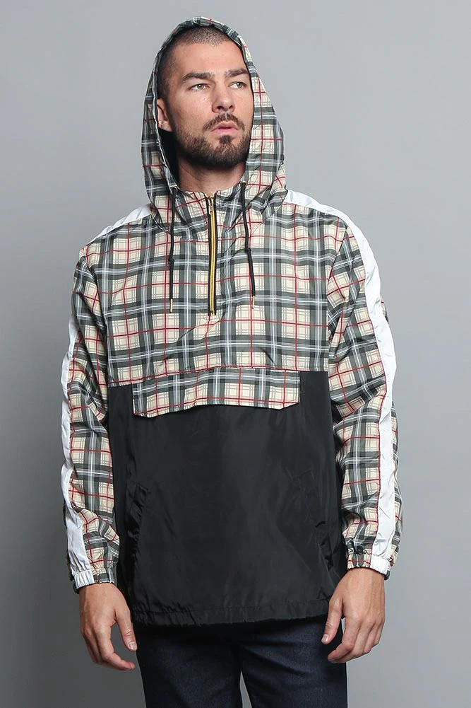Plaid Anorak Windbreaker Jacket - Image 19