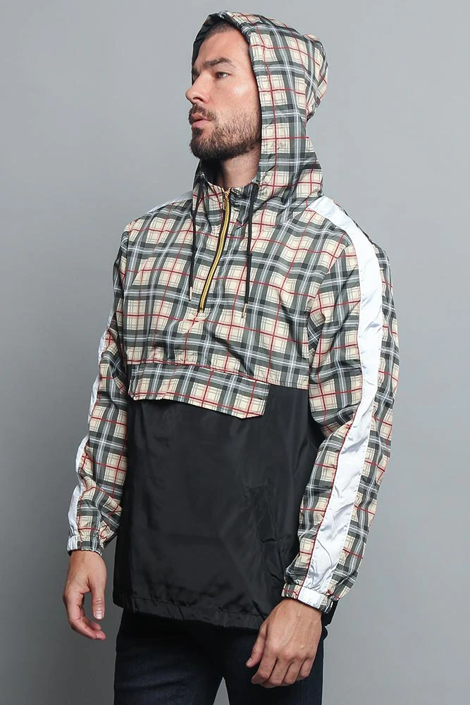 Plaid Anorak Windbreaker Jacket - Image 20