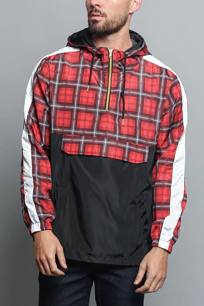 Plaid Anorak Windbreaker Jacket - Image 22