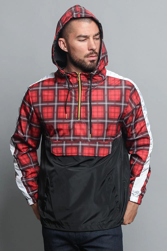 Plaid Anorak Windbreaker Jacket - Image 26