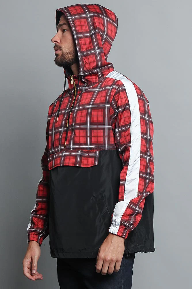 Plaid Anorak Windbreaker Jacket - Image 27