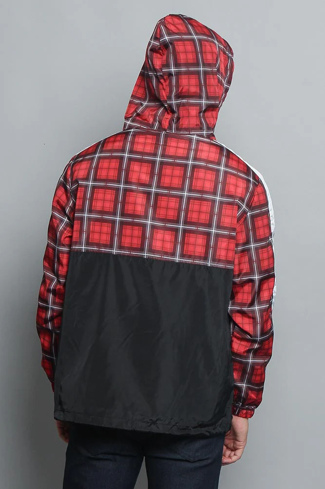 Plaid Anorak Windbreaker Jacket - Image 28