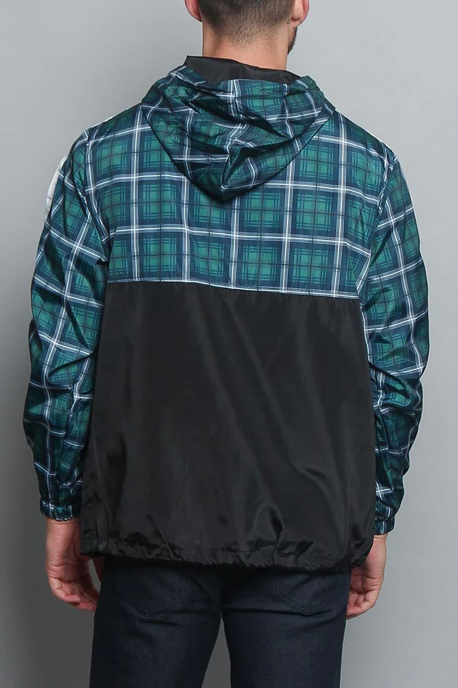 Plaid Anorak Windbreaker Jacket - Image 3