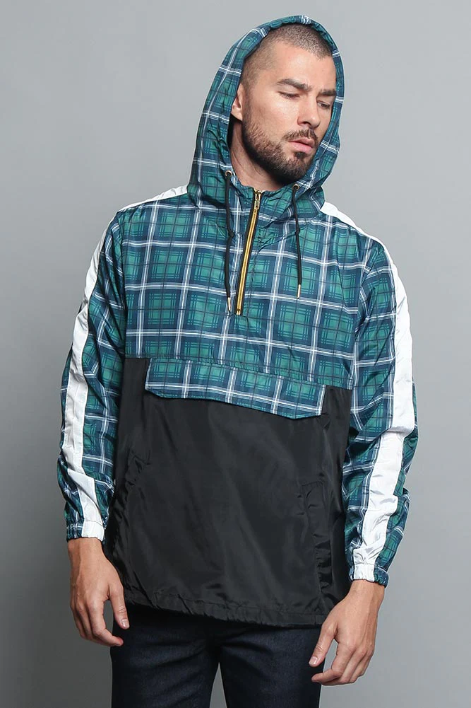 Plaid Anorak Windbreaker Jacket - Image 5