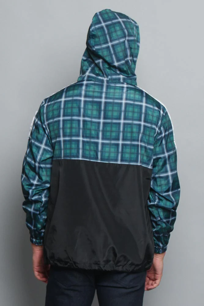 Plaid Anorak Windbreaker Jacket - Image 7