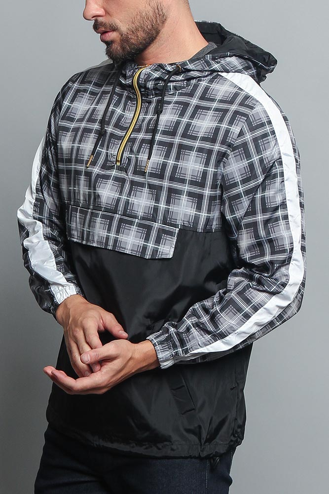 Plaid Anorak Windbreaker Jacket - Image 9