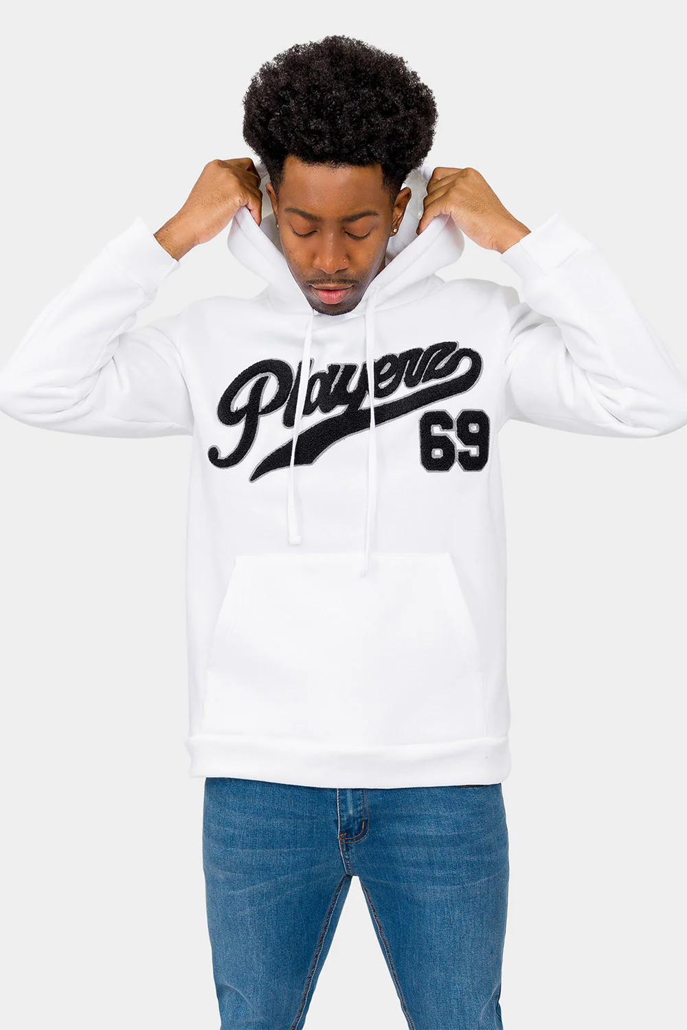 Playerz 69 Chenille Patch Fleece Sweater - Image 6